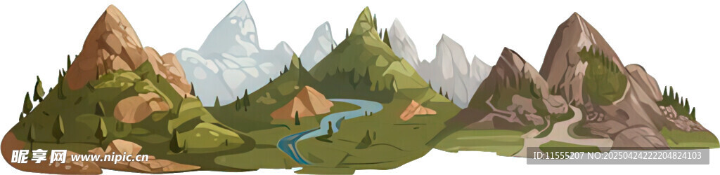 山间美景