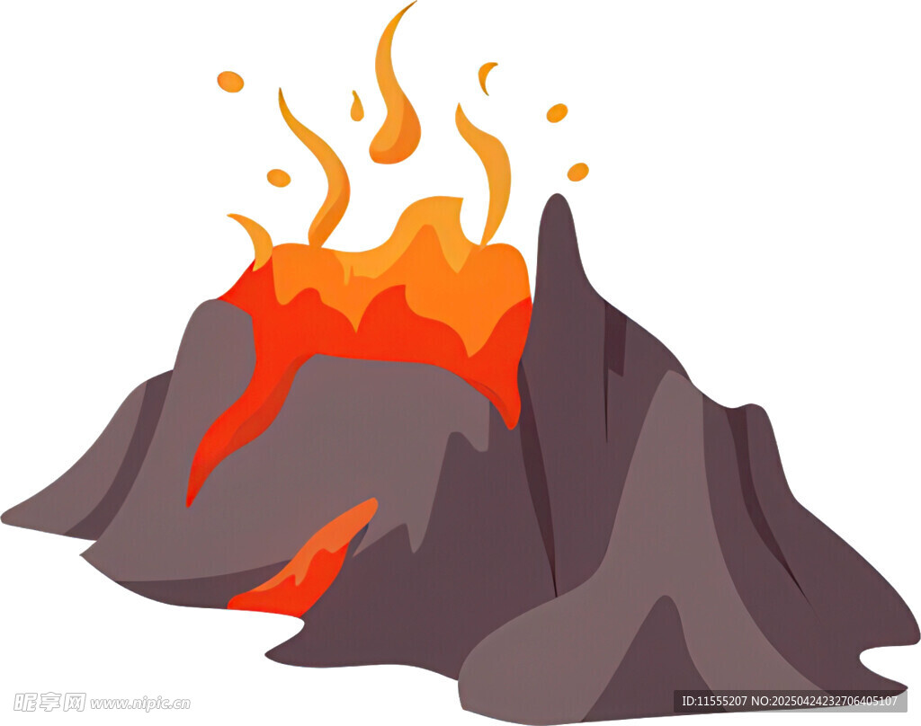 火山喷发景象