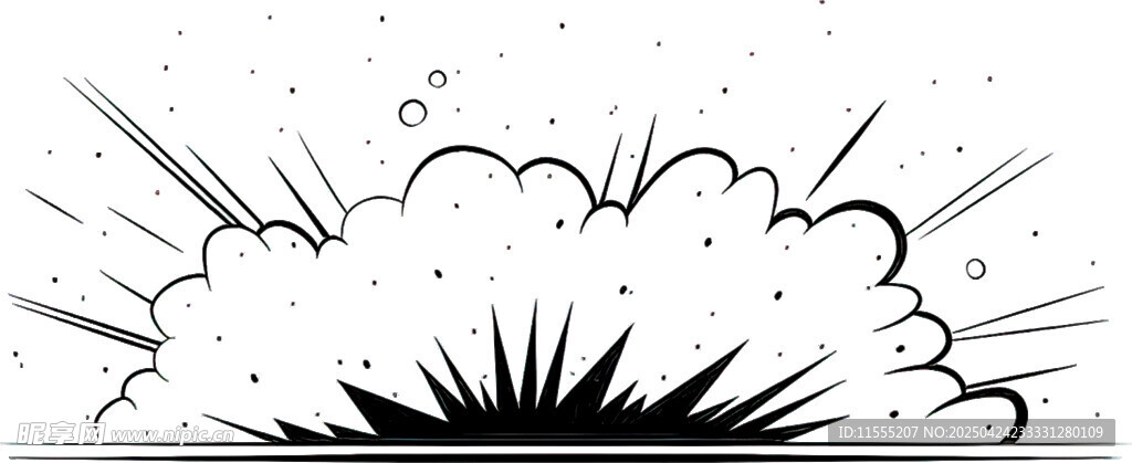 爆炸漫画特效图案