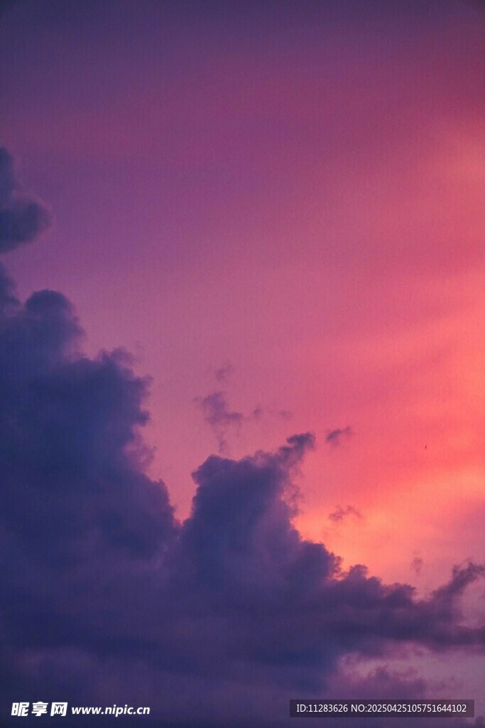 梦幻晚霞天空美景