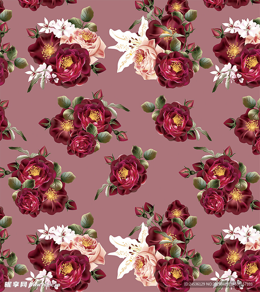 花卉图案背景图