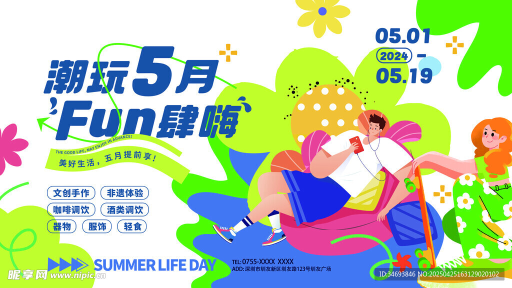5月潮玩Fun肆嗨展板