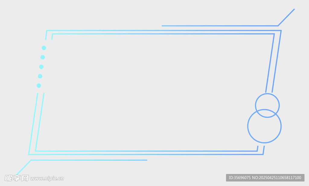 简约线条边框设计元素