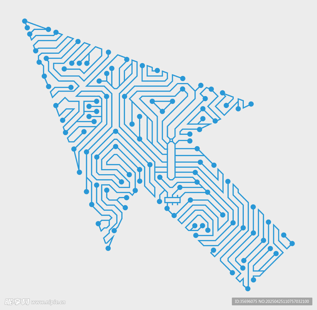 电路板箭头图案设计