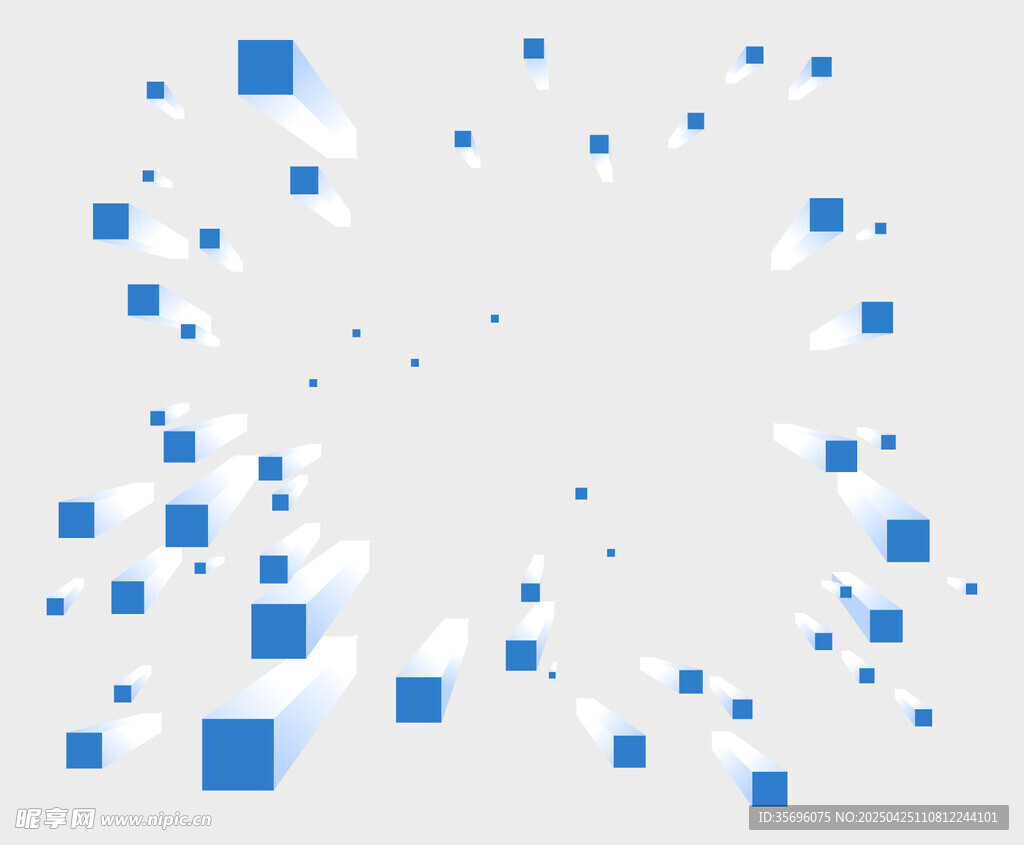 蓝色方块动态背景图案