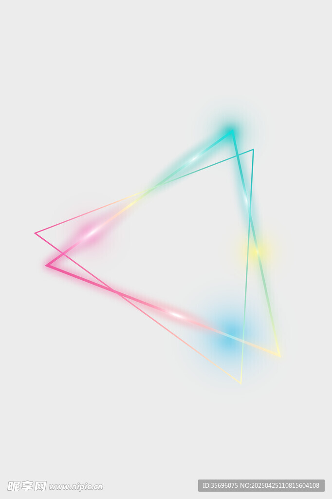 彩色线条构成的几何图形