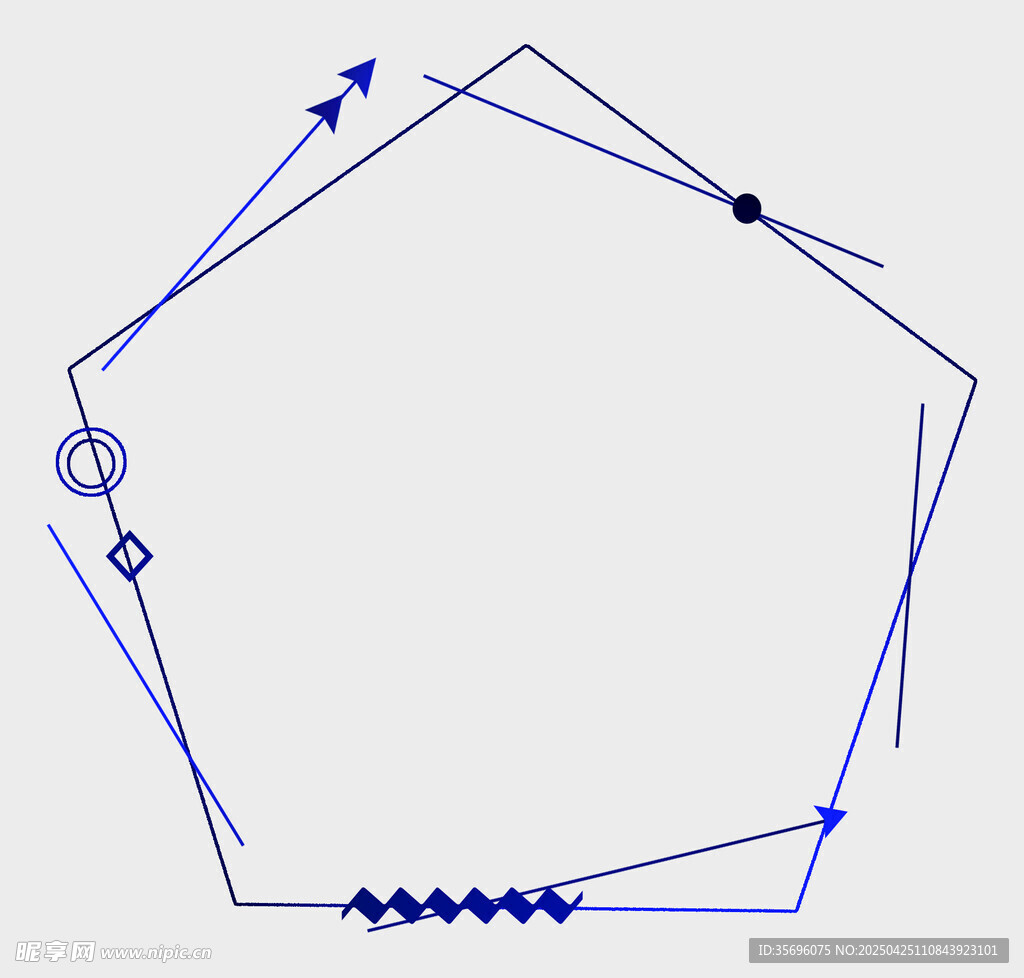 六边形电路示意图