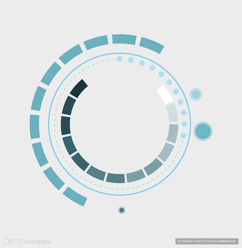 简约环形科技风图案设计