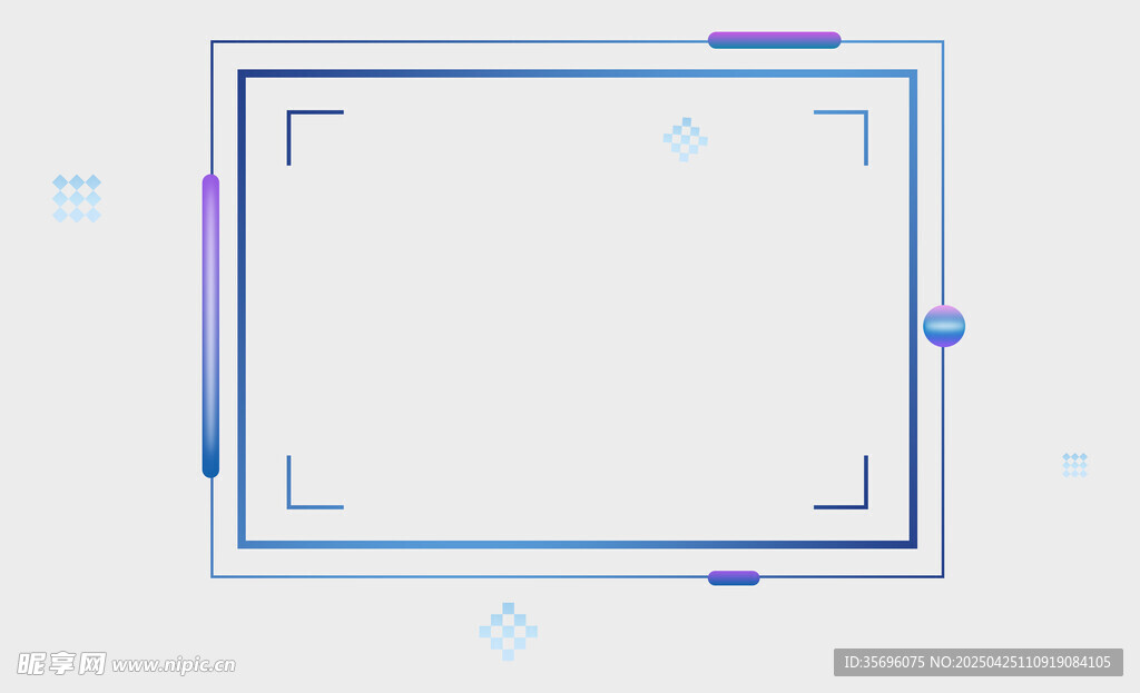 简约几何边框空白背景图
