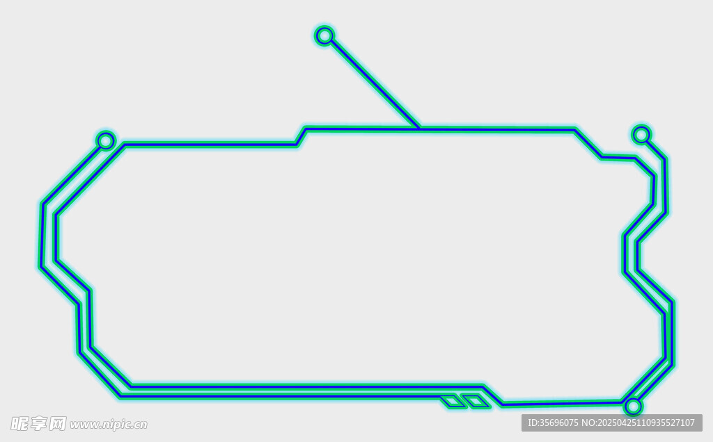 简约线条边框图形设计