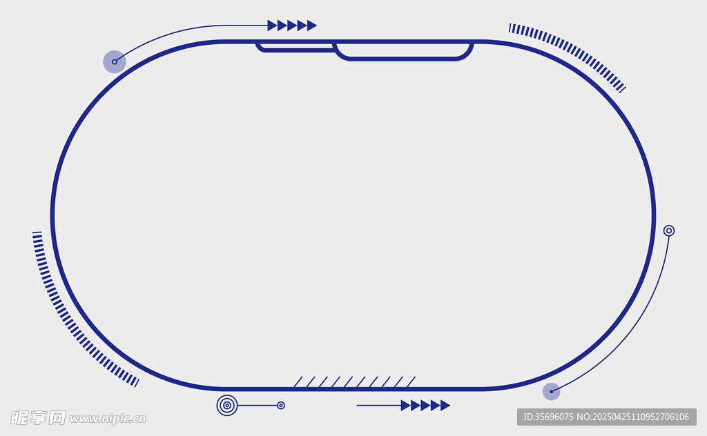 椭圆形场地设计蓝图