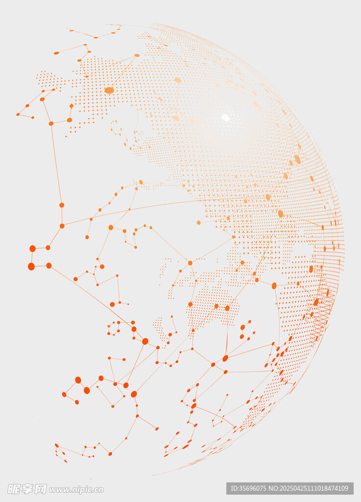 橙色粒子飘散梦幻背景