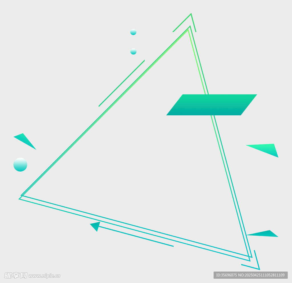 简约几何线条三角形图案