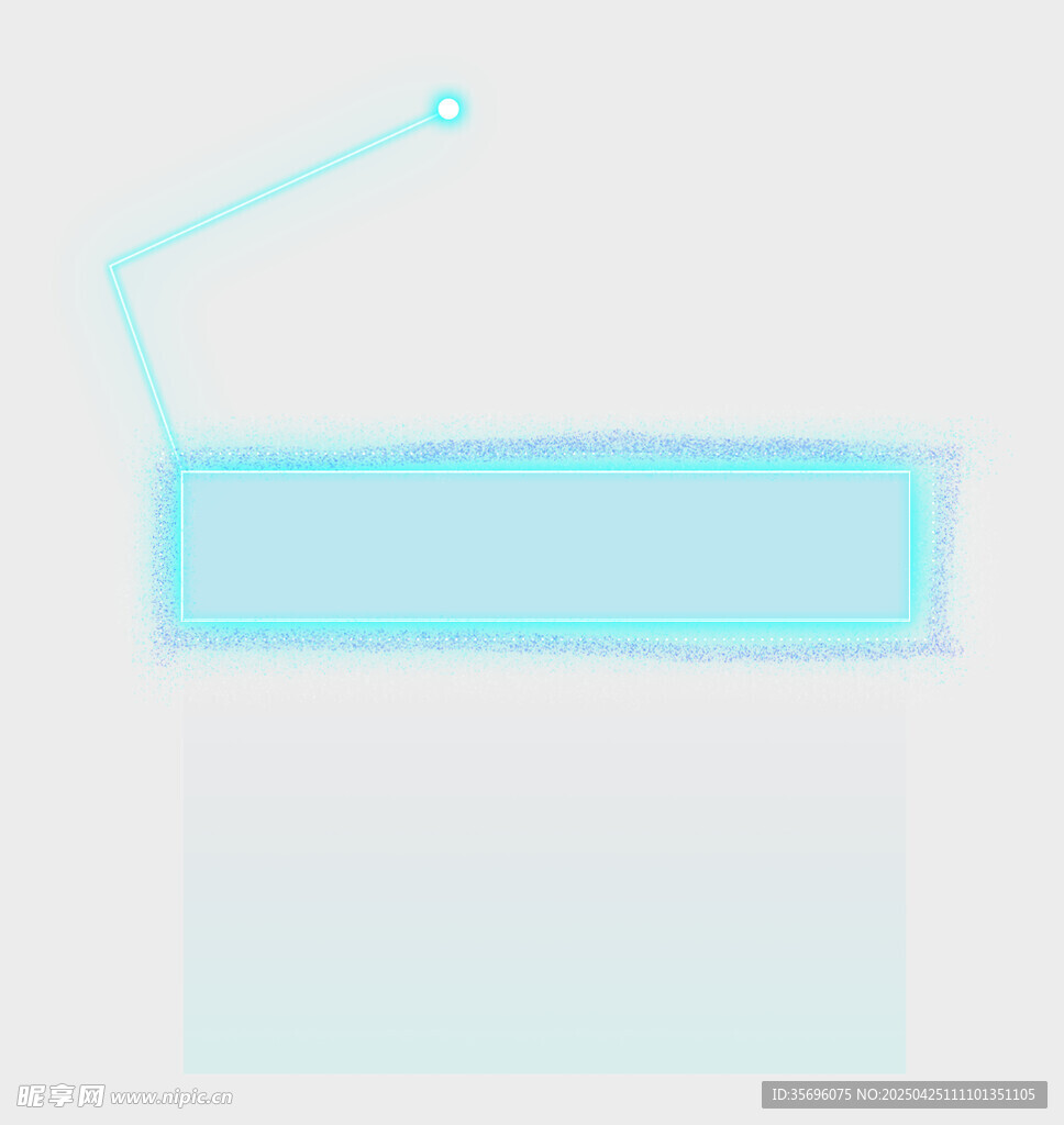 简约线条风格的蓝色矩形物体