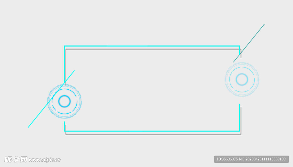 简约线条边框设计元素