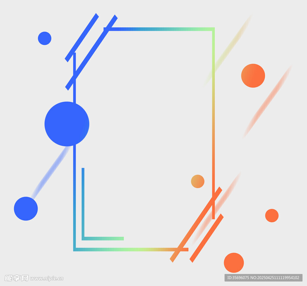 多彩几何线条装饰图案