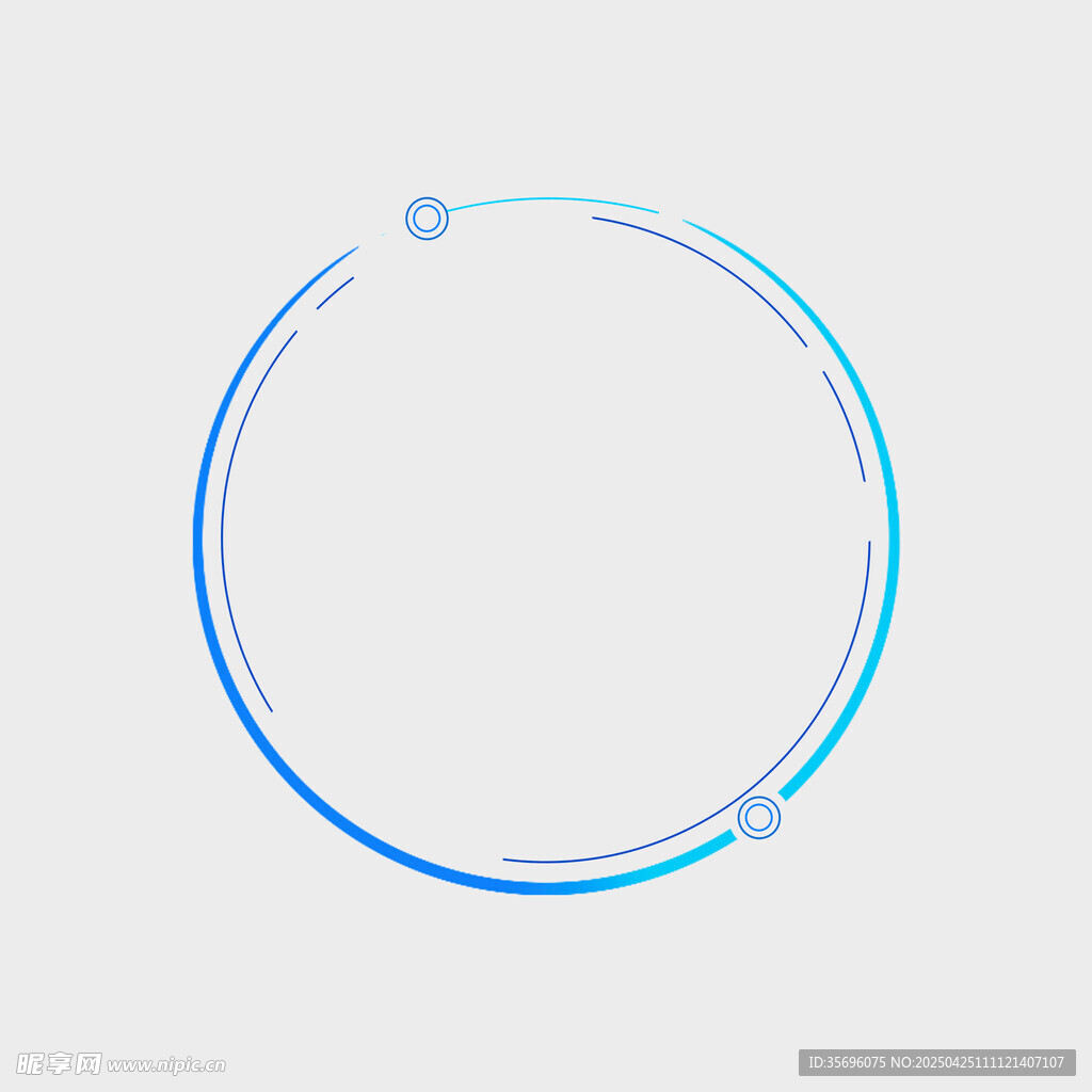 蓝色渐变环形线条图案