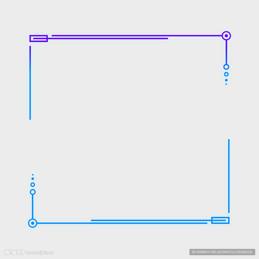 简约线条边框设计元素
