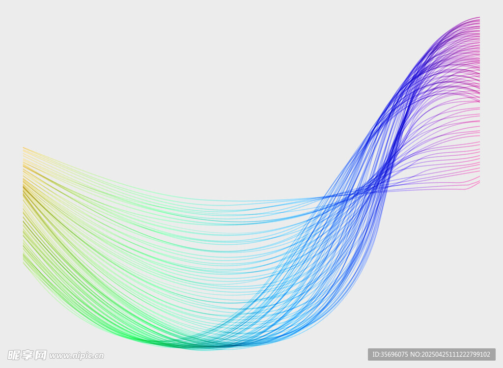 彩色动感线条抽象图案