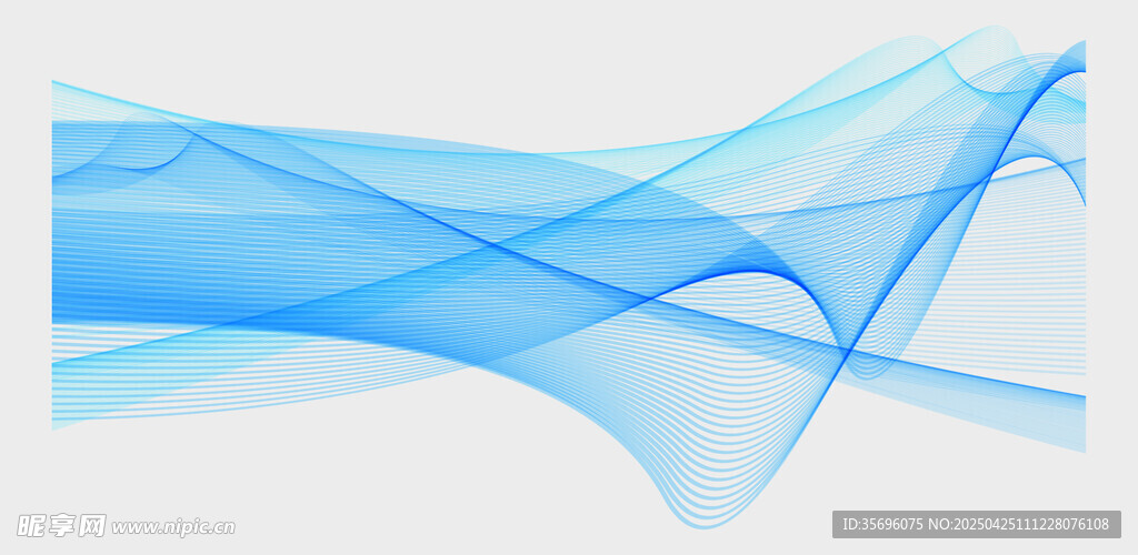 蓝色动感线条抽象背景图