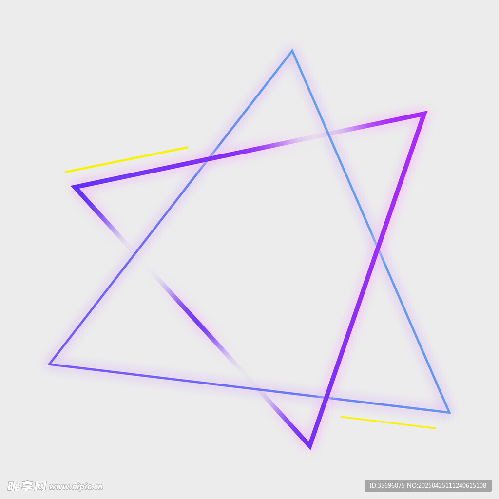 彩色线条交织的几何星形