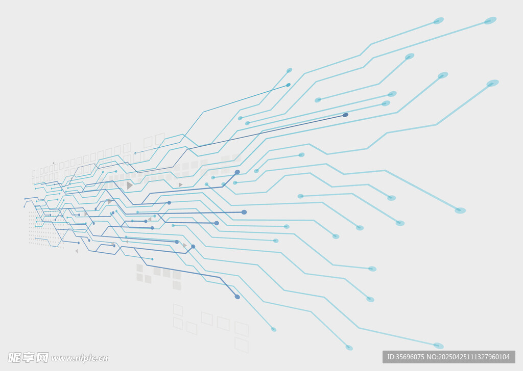 科技感脑状线路图
