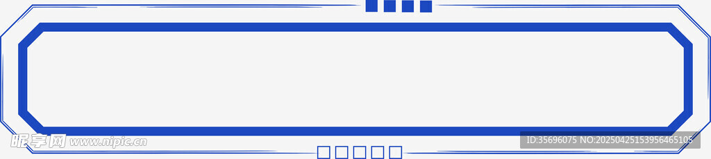 空白长方形框设计元素