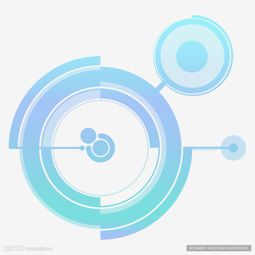科技感环形抽象图案设计