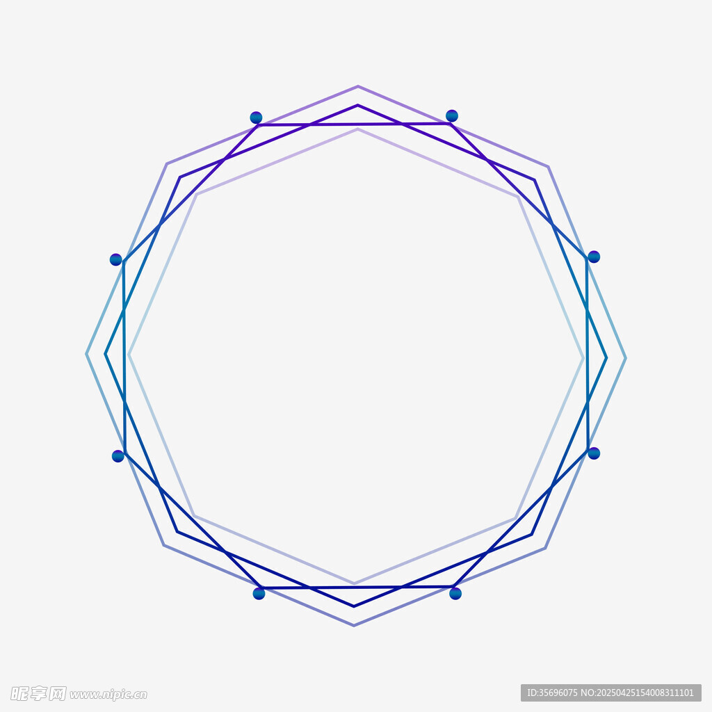 彩色线条构成的几何圆形