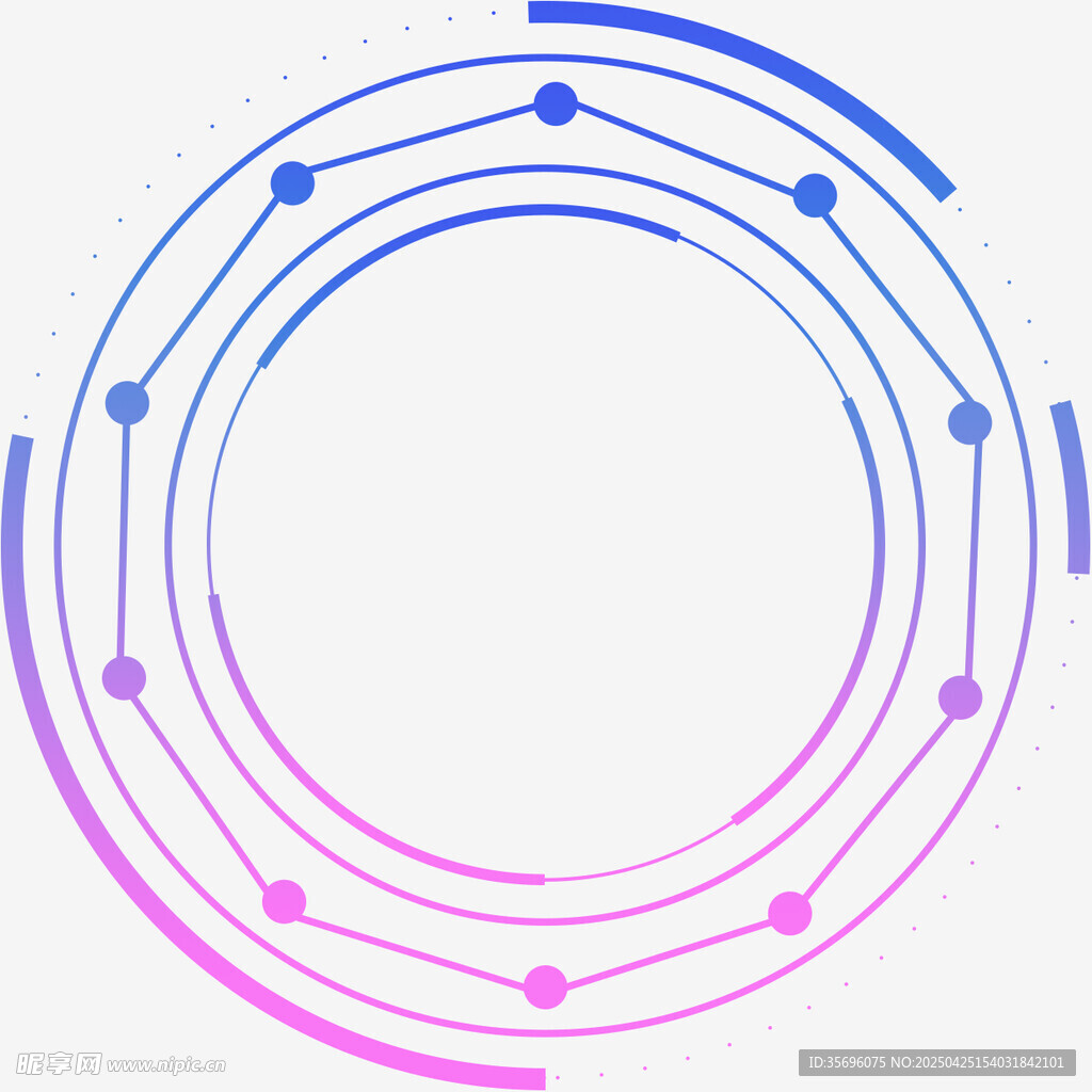 渐变环形线条装饰图案