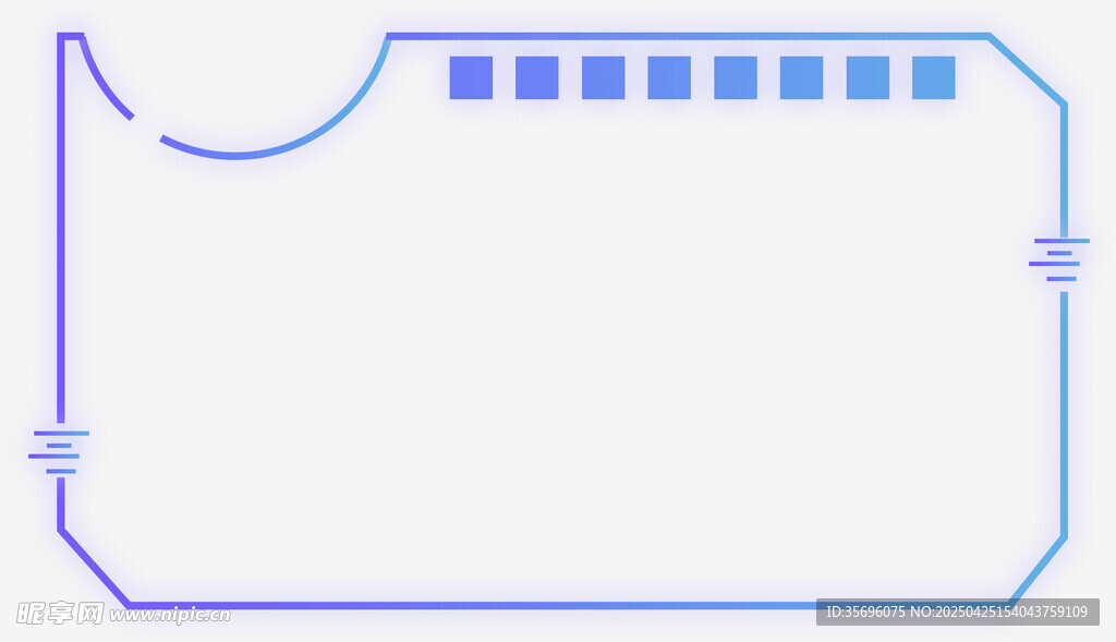 简约线条绘制的芯片轮廓
