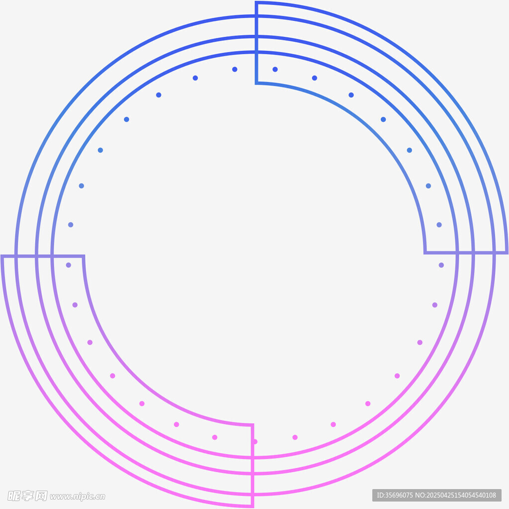 渐变环形线条图案设计