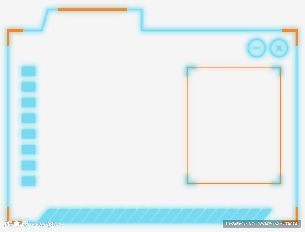 简约蓝色文件夹图标设计