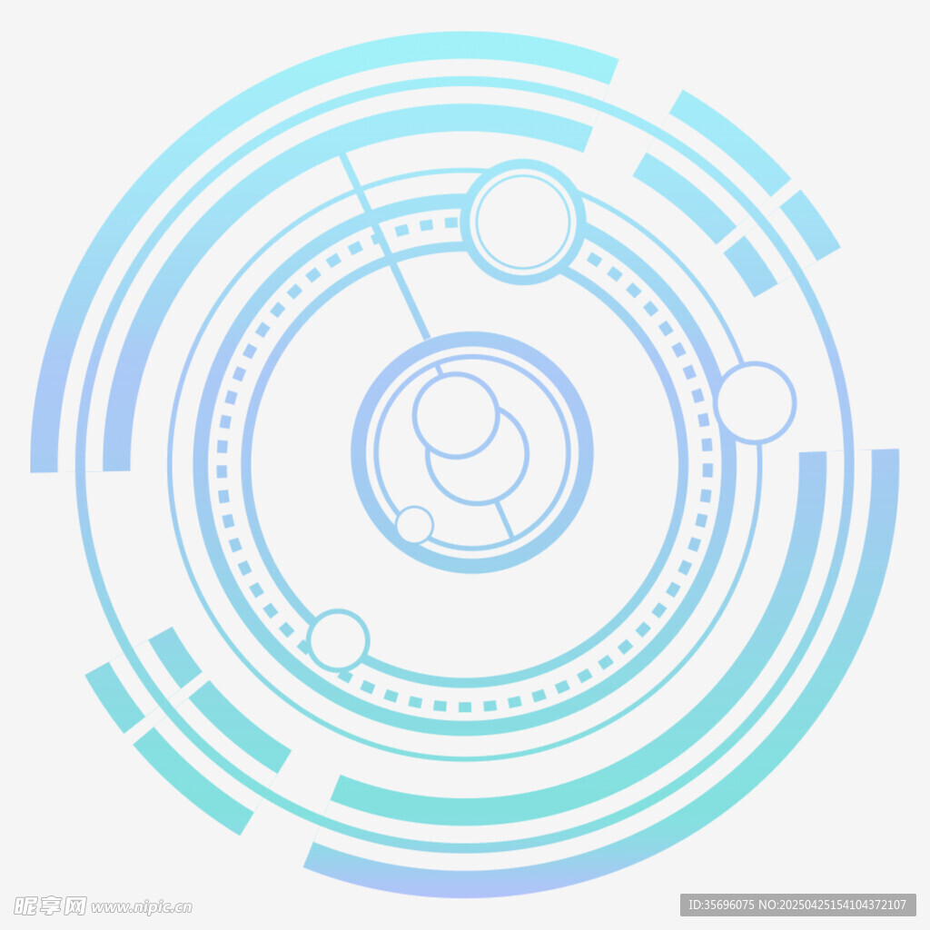 科技感环形抽象图案设计