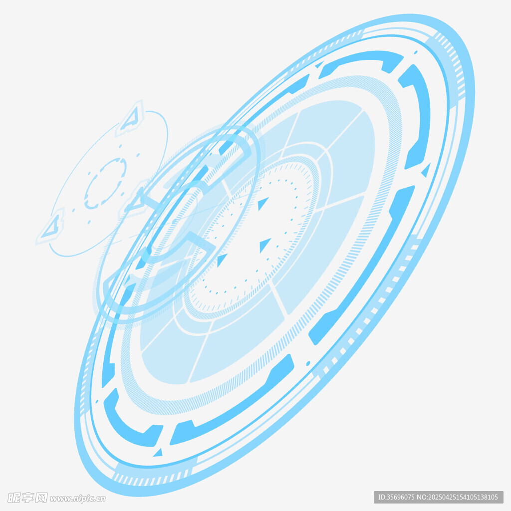 科技感环形图案设计元素