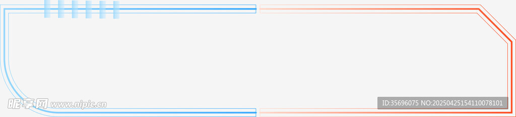 简约渐变线条边框元素