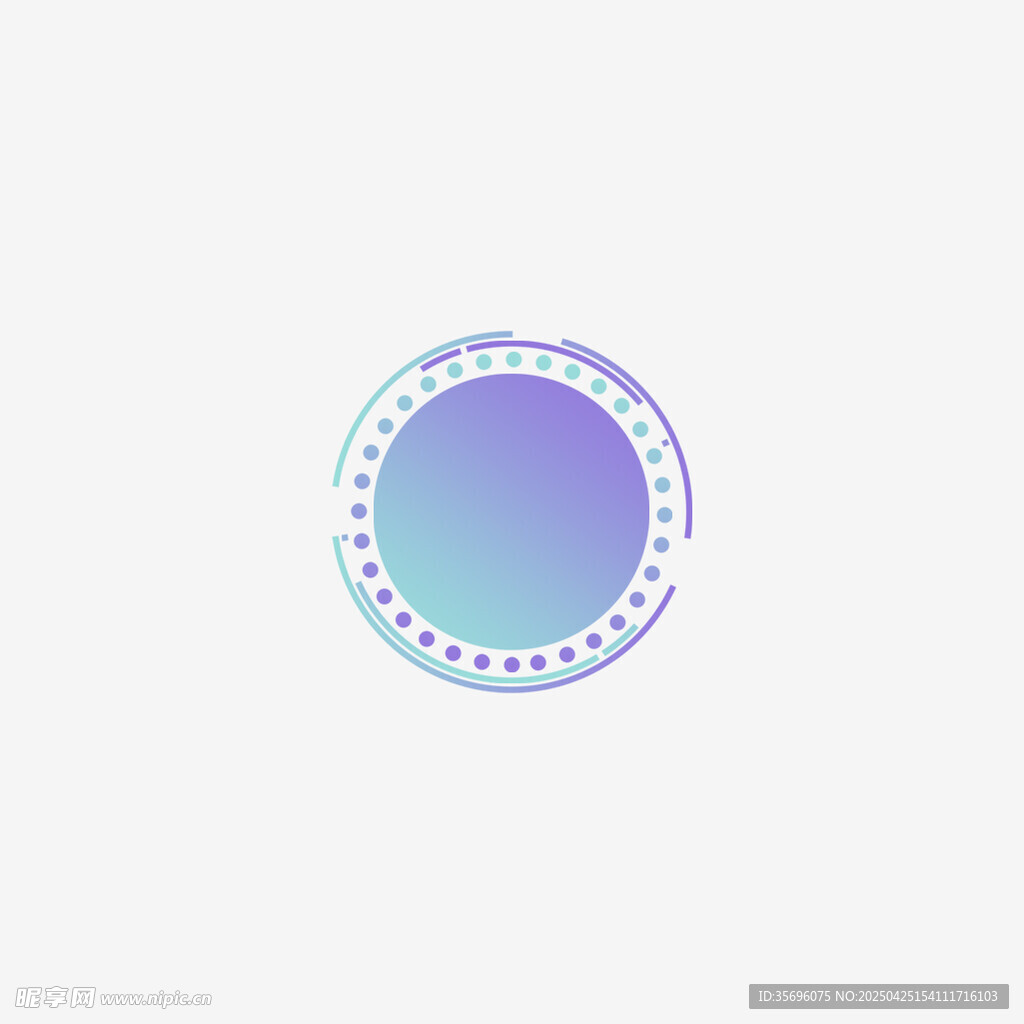 渐变圆环图标设计元素