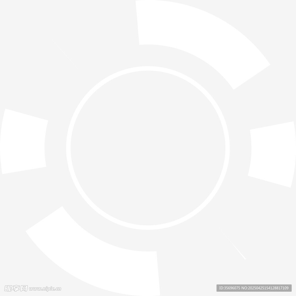 简约白色几何抽象图案