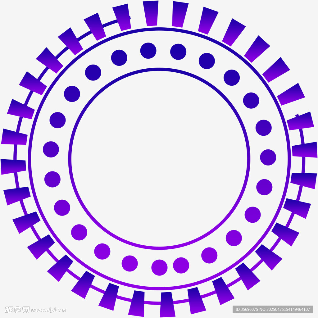 紫色环形图案设计元素