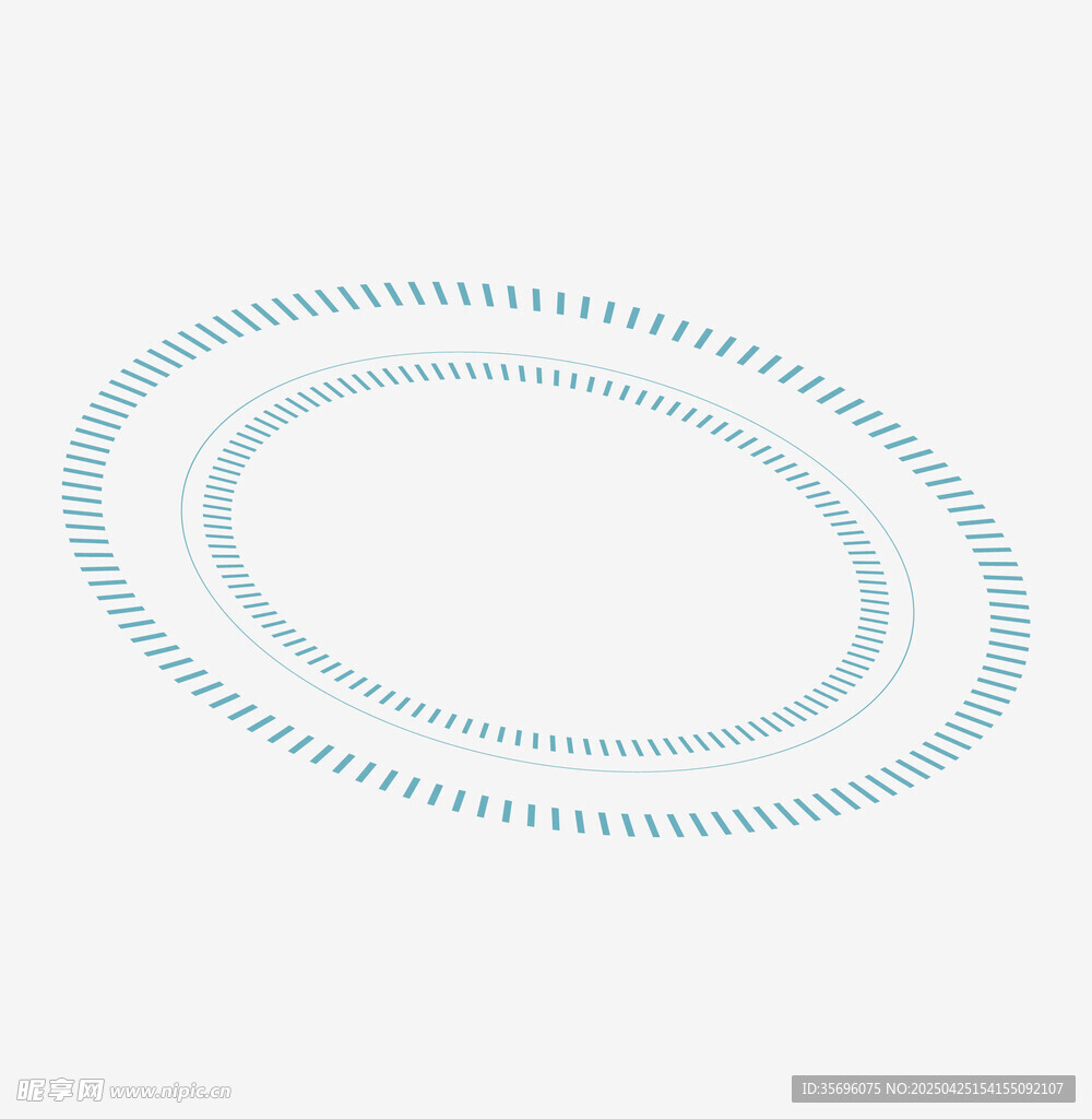 椭圆虚线边框图案设计