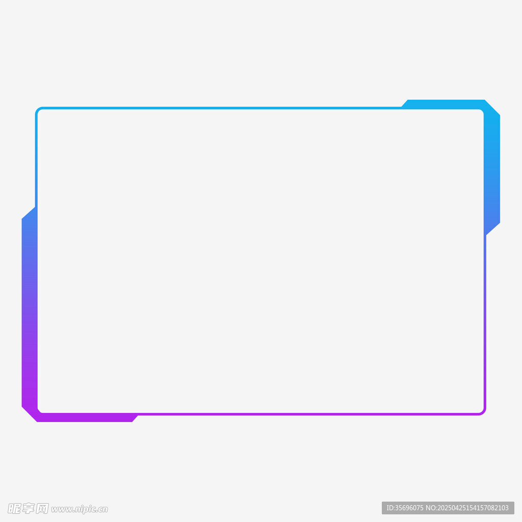 彩色渐变边框设计元素