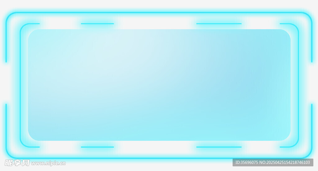 浅蓝色边框矩形图案