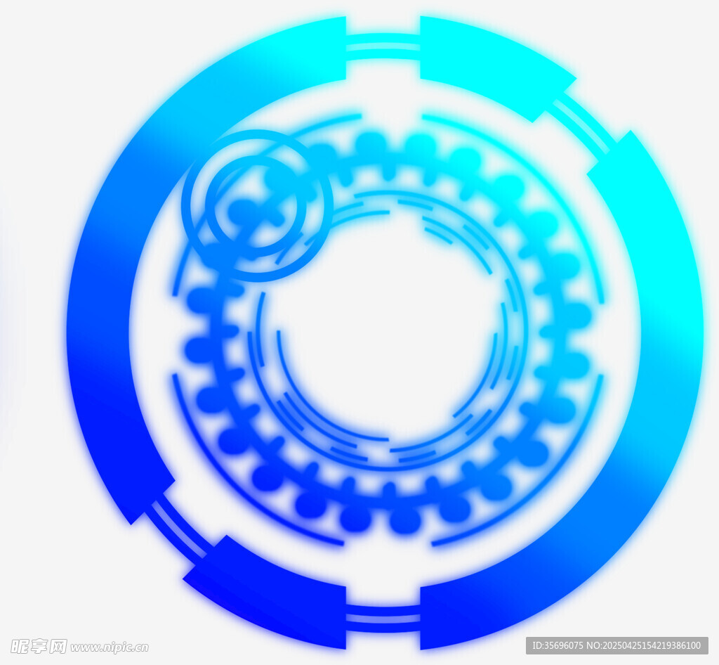 科技感齿轮图标设计