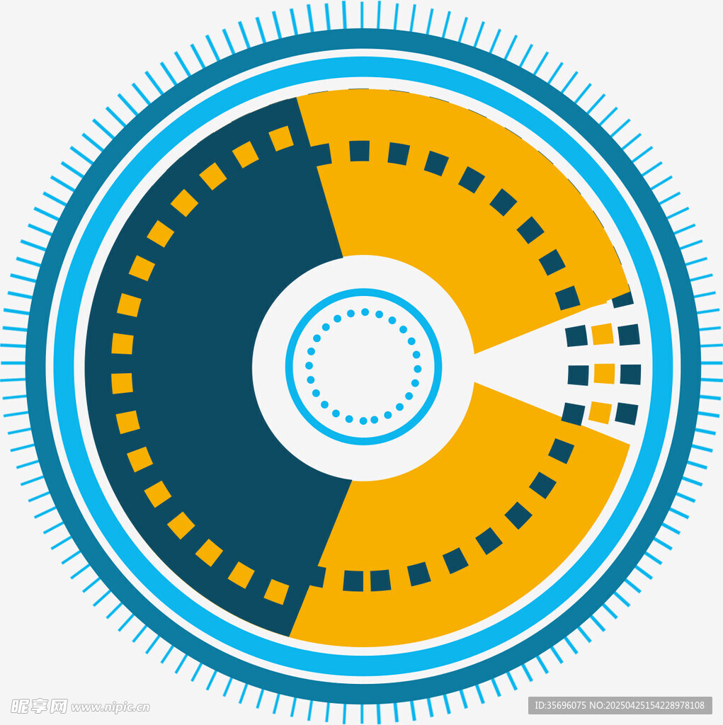 多彩圆形图案设计元素