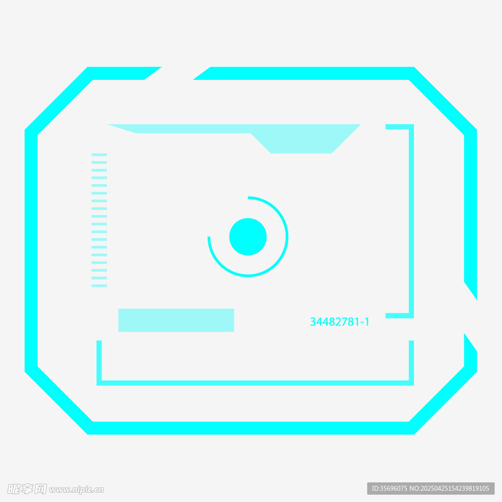 科技感电脑界面图标