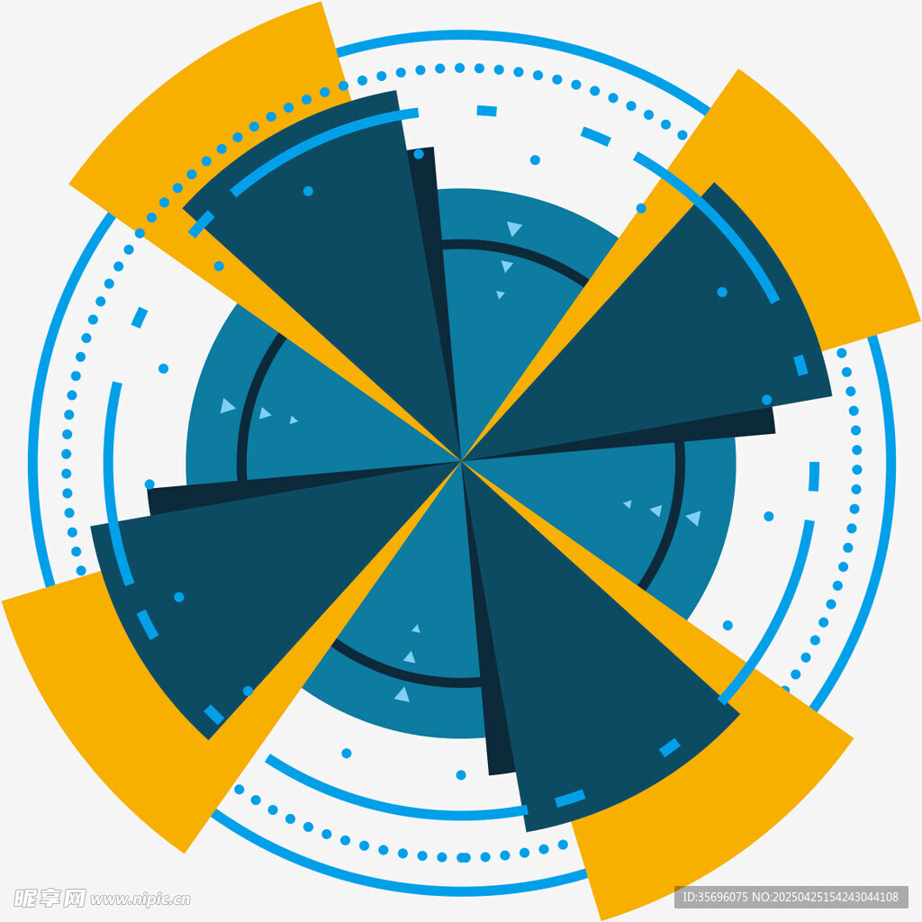 几何圆形图案设计元素