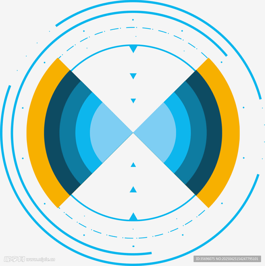 几何环形图案设计元素
