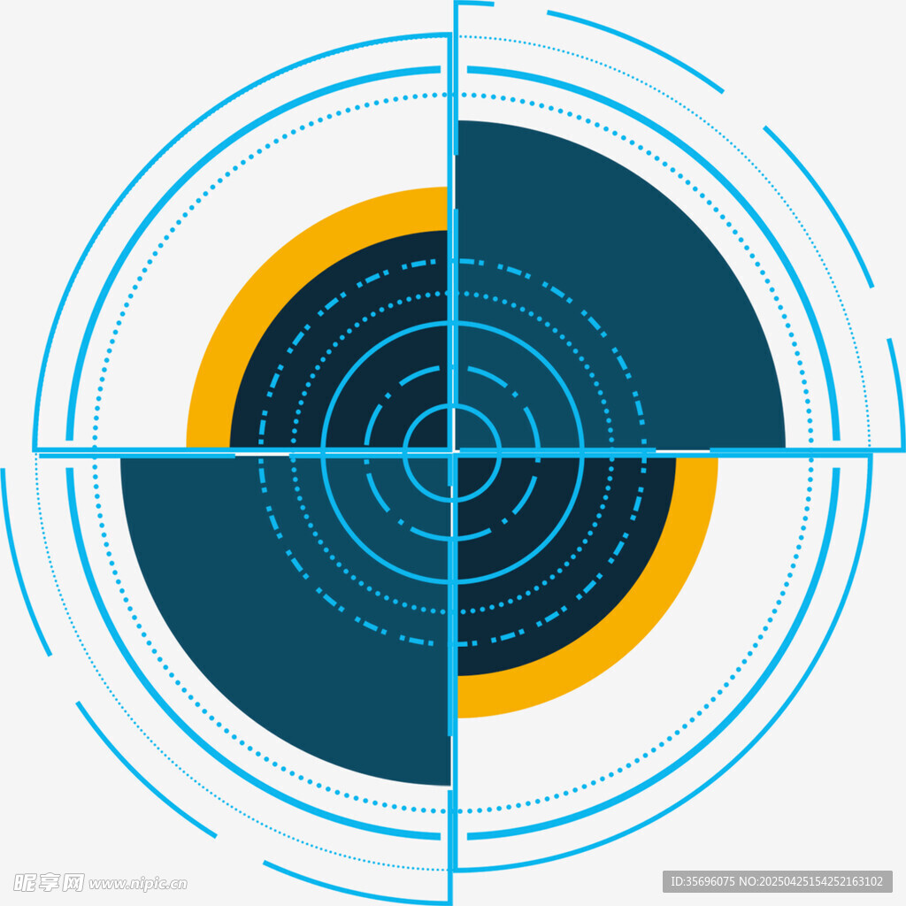 简约科技风目标瞄准图标