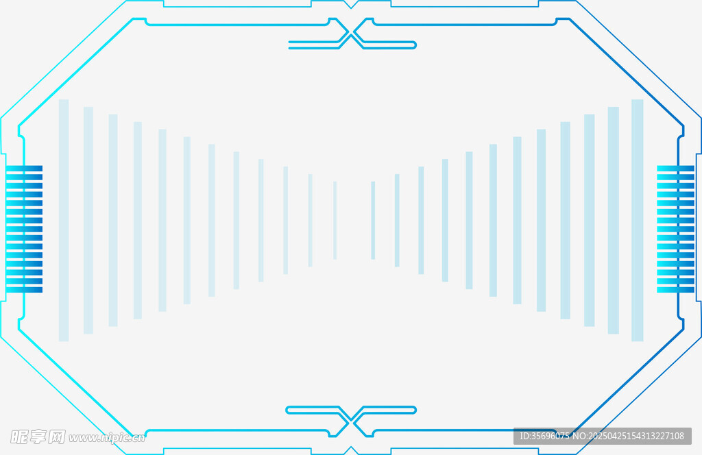 科技风线条边框背景图