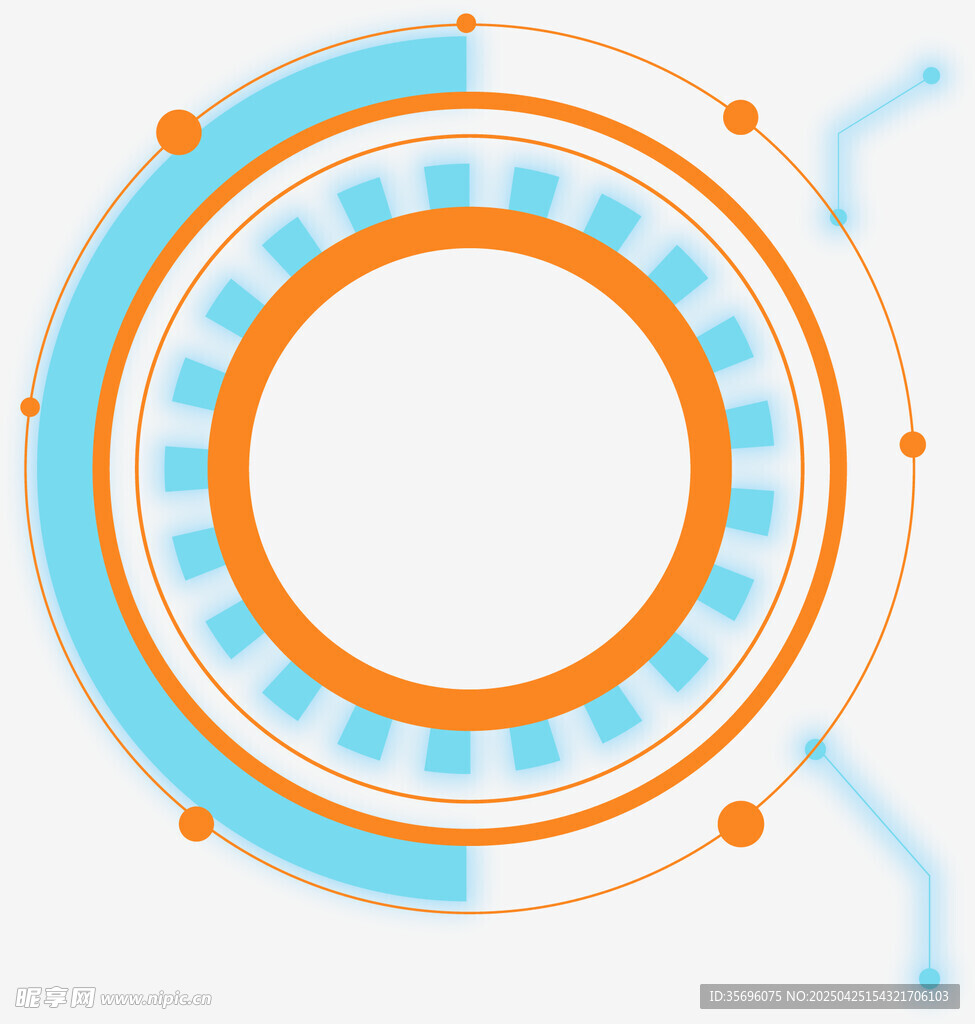 科技感环形元素设计图案